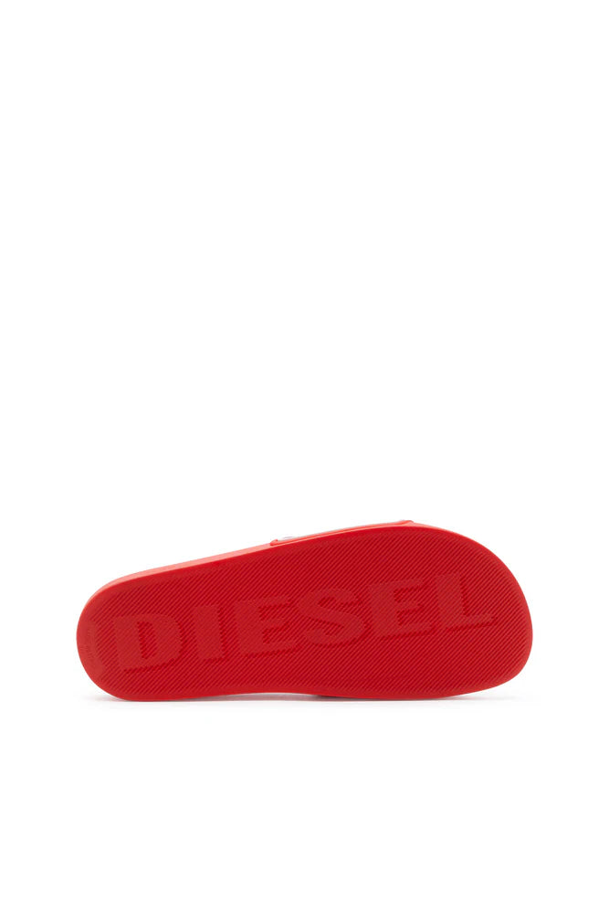 Diesel Sa-Mayemi-Rubber slides with embossed logo