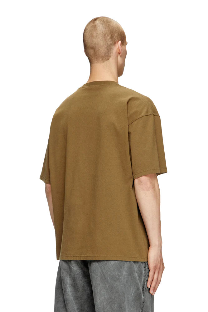 Diesel T-shirt with distressed flocked logo