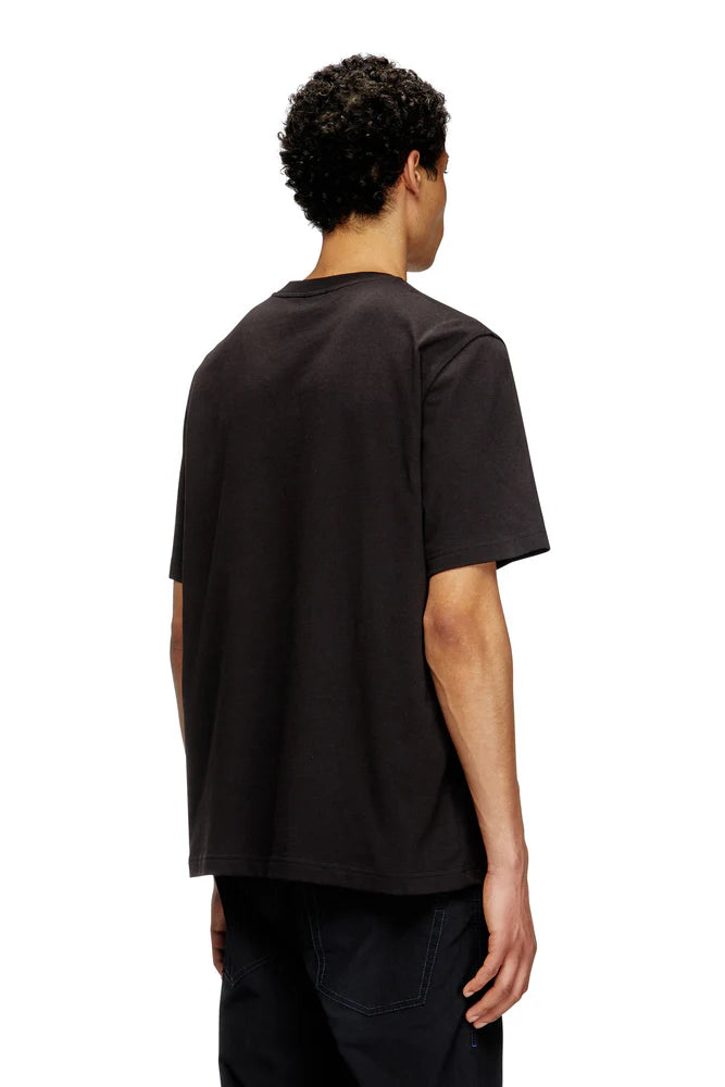 Diesel T-Shirt with Embossed Oval D