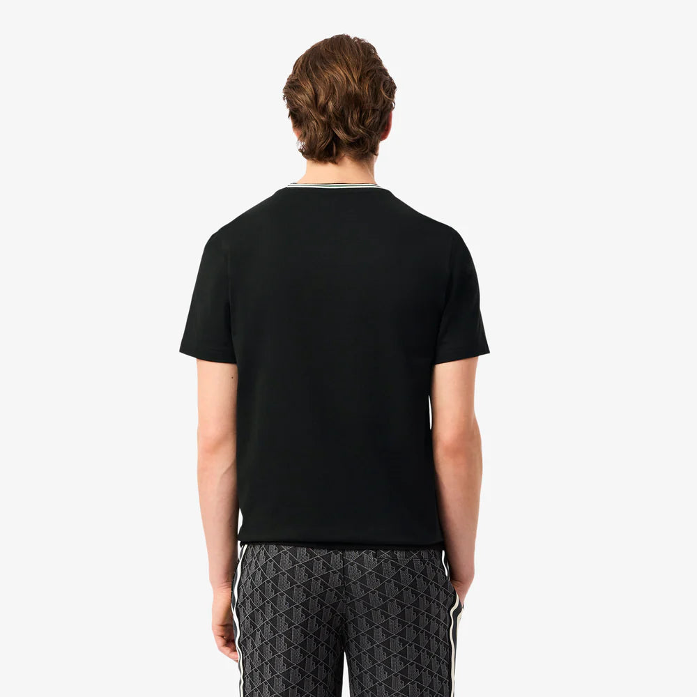 Lacoste Regular Fit Ribbed Collar Cotton T-Shirt