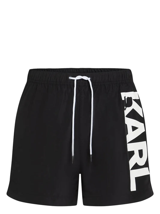 Karl Lagerfeld logo swim shorts