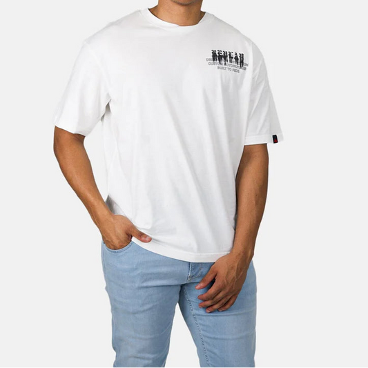 Replay Men Printed Desert Run White T-Shirt