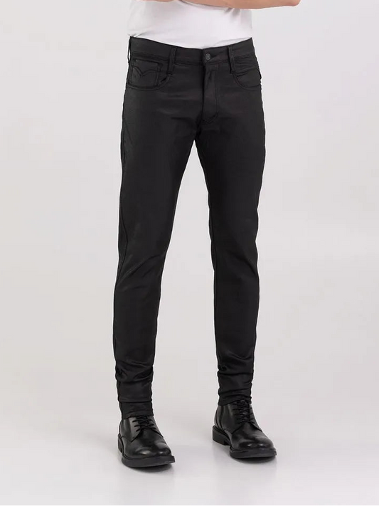 Replay Super Slim Fit Wax Coated Bronny Jeans