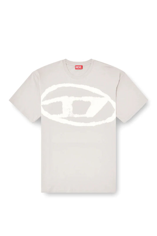 Diesel T-Shirt with Bleached Oval D Logo