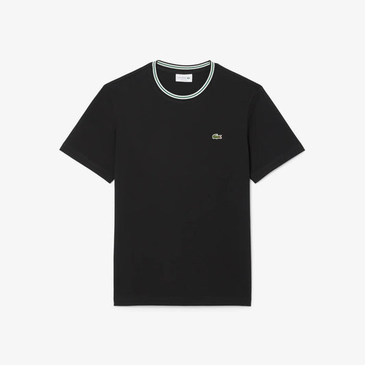 Lacoste Regular Fit Ribbed Collar Cotton T-Shirt